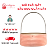 Giỏ Cắm Hoa Hình Bầu Dục Quấn Dây Nhiều Màu Sắc Và Có Quai Xách Tiện Lợi( ĐI TỪ 2 CÁI)