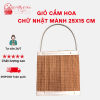 Hộp Gỗ Cắm Hoa Chữ nhật Cao 20cm Có Nhiều Màu Sắc Và Có Quai Xách Tiện Lợi( ĐI TỪ 2 CÁI )