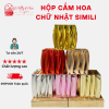 Hộp Gỗ Simili Cắm Hoa-Đựng Đồ -Trang Trí Hình Chữ Nhật Có Nhiều Màu Sắc Khác Nhau( ĐI TỪ 2 CÁI)