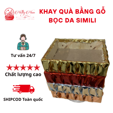 Khay Simili Đựng Trái Cây-Quà-Hoa, Hình Chữ Nhật Nhiều Size,Nhiều Màu Sắc( ĐI TỪ 2 CÁI)