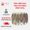 Hộp Gỗ Simili Cắm Hoa-Đựng Trái Cây-Quà,Hình Oval Nhiều Màu Sắc( ĐI TỪ 2 CÁI)