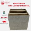 Hộp Cắm Hoa Bằng Gỗ Hình Vuông Nhiều Màu Sắc,Nhiều Hoạ Tiết Đặc Biệt Bắt Mắt( ĐI TỪ 2 CÁI)