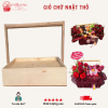 Giỏ Chữ Nhật Thô Quai Gỗ - Giỏ Trái Cây, Giỏ Quà Tặng, Giỏ Thô